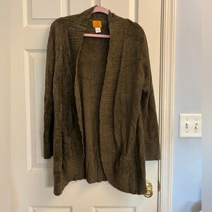 Ruby Rd. Women’s Olive 🫒 Cardigan Sweater Large